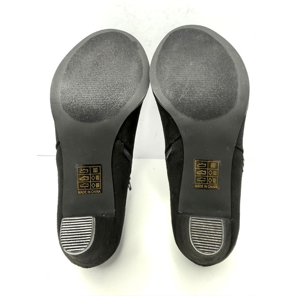 Journee Collection Womens Sanzi Side Zip Dress Shooties Shoes Black Size 6.5 NWT - Picture 9 of 9